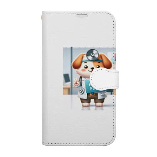 健康第一の犬 Book-Style Smartphone Case