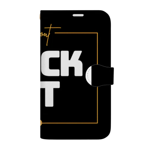 黒猫ロゴ Book-Style Smartphone Case