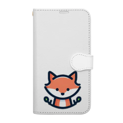 可愛い💕きつね🦊✨ Book-Style Smartphone Case