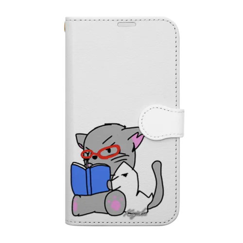 朗読猫 Book-Style Smartphone Case