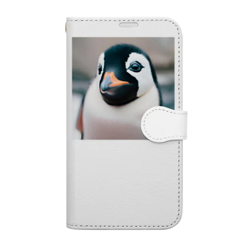 ペンギンくん(・⊝・) 手帳型スマホケース