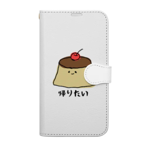 プリン 手帳型スマホケース