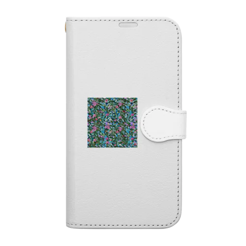 おばあちゃんの柄シャツ Book-Style Smartphone Case