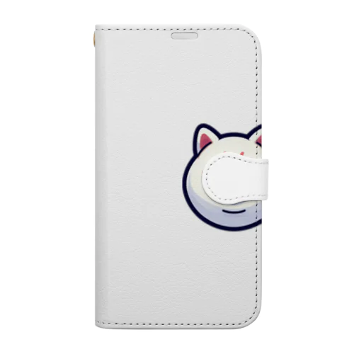 丸顔シリーズ柴犬バージョン Book-Style Smartphone Case