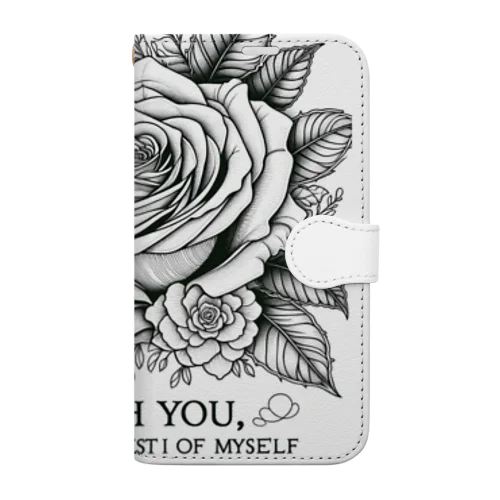 薔薇 Book-Style Smartphone Case