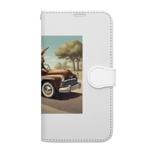 アメ車うさぎ Book-Style Smartphone Case