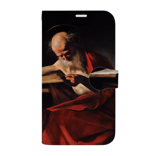 書斎の聖ヒエロニムス / Saint Jerome Writing Book-Style Smartphone Case