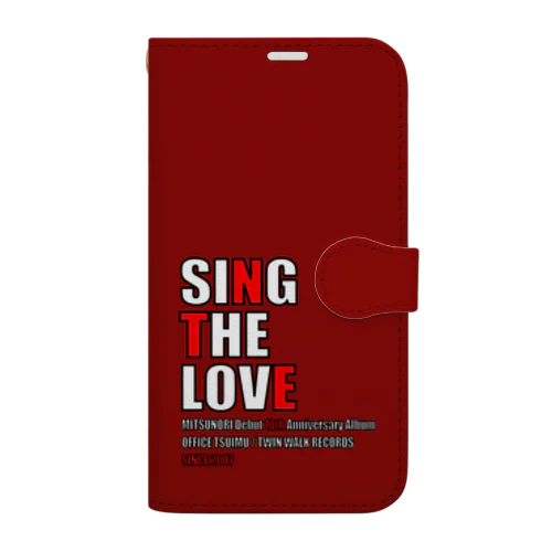 SING THE LOVE（赤） Book-Style Smartphone Case