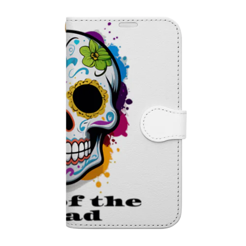 Day of the Dead スカル Book-Style Smartphone Case