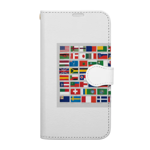 世界国旗 Book-Style Smartphone Case