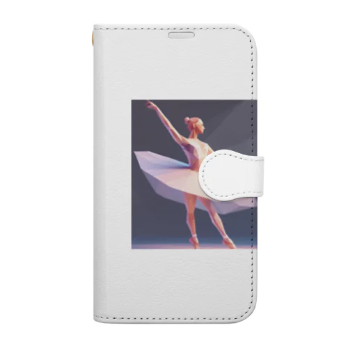 バレエを踊っている美人 Book-Style Smartphone Case