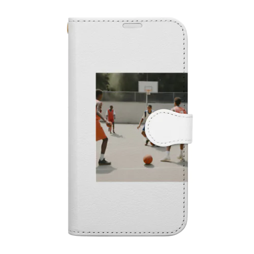 サッカーバスケ Book-Style Smartphone Case