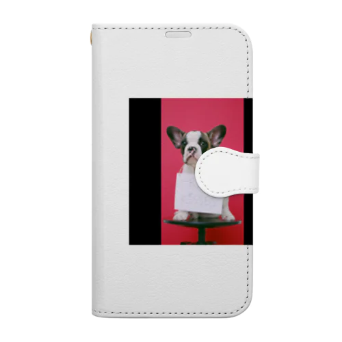 Signboard　Dog Book-Style Smartphone Case