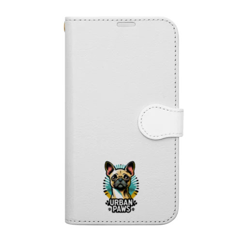 パグチワワ「Urban paws 」 手帳型スマホケース