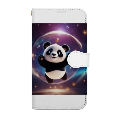 パンダ☆宇宙遊泳 Book-Style Smartphone Case