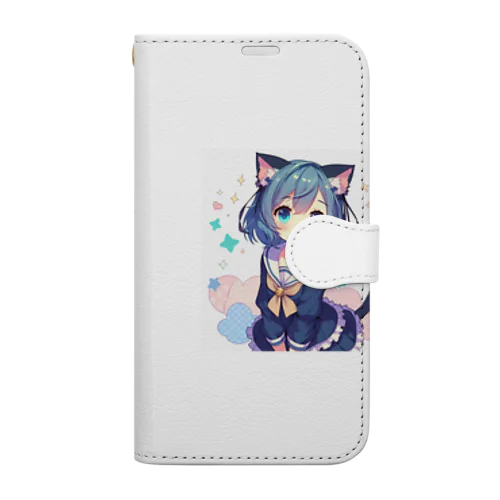 猫耳っ娘 Book-Style Smartphone Case