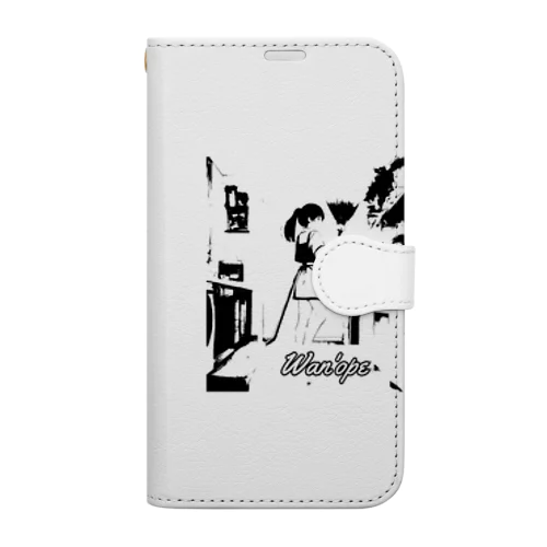 ワンオペ Book-Style Smartphone Case