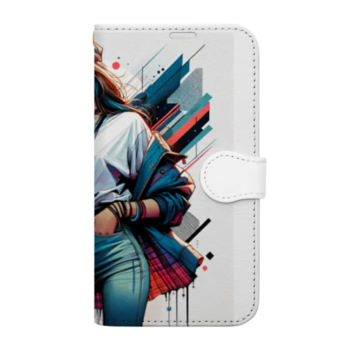 カジュアルお姉さん#1 Book-Style Smartphone Case