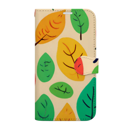 green leaf green Book-Style Smartphone Case