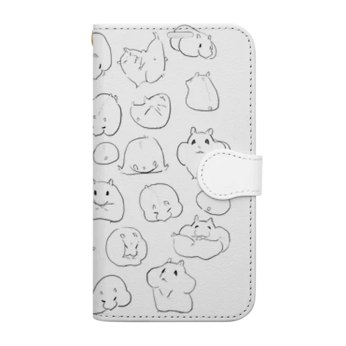 ドワーフハムスター・たくさん Book-Style Smartphone Case