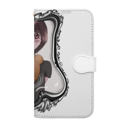 鏡越しの少女 Book-Style Smartphone Case