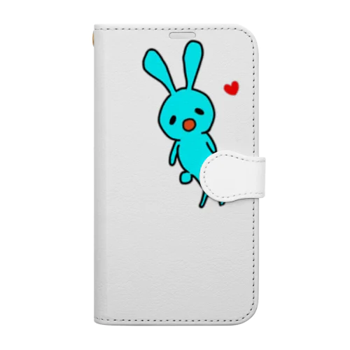 ムダにびきゃくな兎 Book-Style Smartphone Case