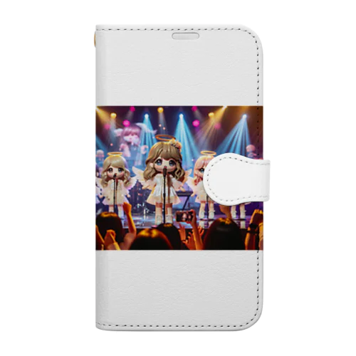 ライブで歌う天使たち Book-Style Smartphone Case