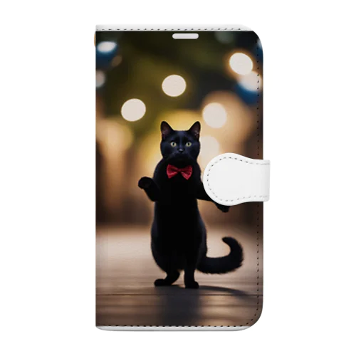 黒猫紳士 Book-Style Smartphone Case