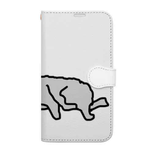 なにか？とちょっ起きるワンさん　犬 Book-Style Smartphone Case