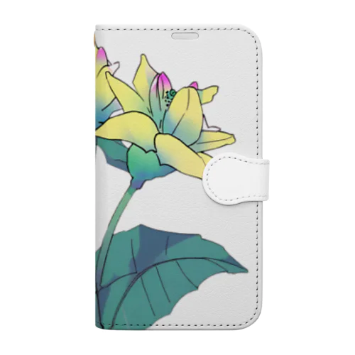 RetrowaveFlower-ジュリアン- Book-Style Smartphone Case