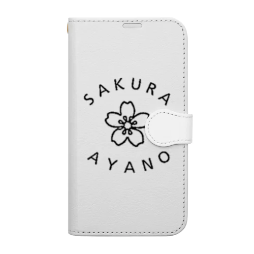 あやのさくら公式シンボルグッズ Book-Style Smartphone Case