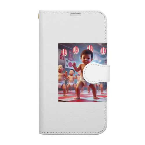 ダンシング赤ちゃん Book-Style Smartphone Case