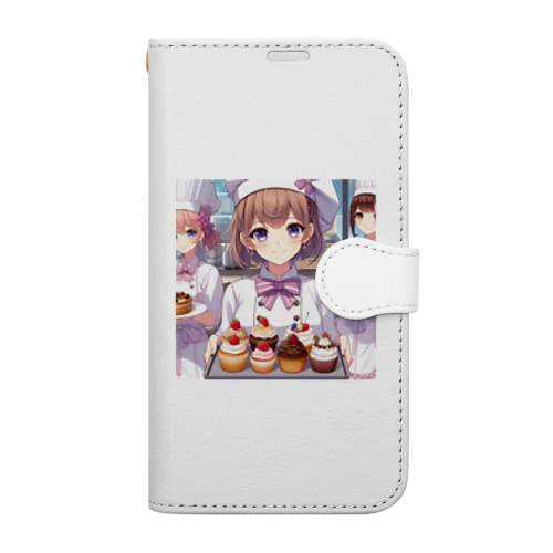 【#いろなの】見習いパティシエ Book-Style Smartphone Case