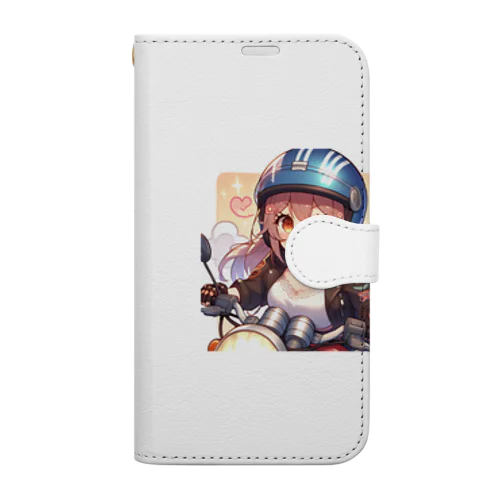 バイク女子　ばくおん!!系 Book-Style Smartphone Case