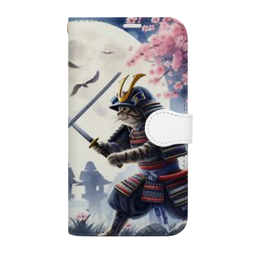 猫と決闘 Book-Style Smartphone Case