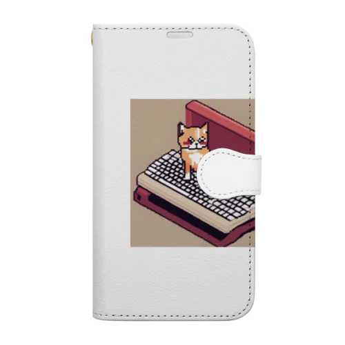 タイピングドットキャット Book-Style Smartphone Case