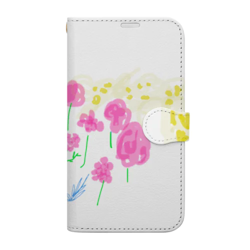 春の花 手帳型スマホケース