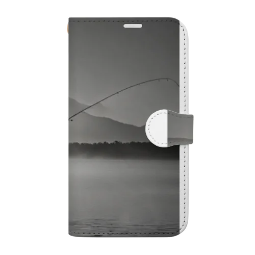 朝焼けの釣り Book-Style Smartphone Case