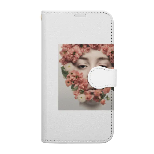 鼻には花を Book-Style Smartphone Case