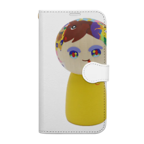 こけしガールズ　きらりちゃん Book-Style Smartphone Case