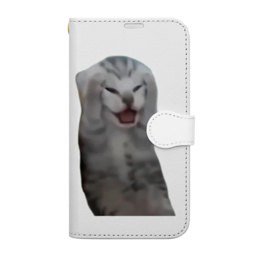 絶望する子猫 Book-Style Smartphone Case