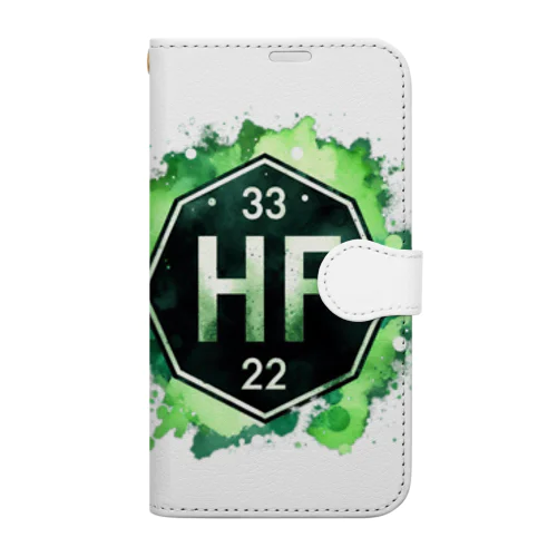 元素シリーズ　~ハフニウム Hf~ Book-Style Smartphone Case
