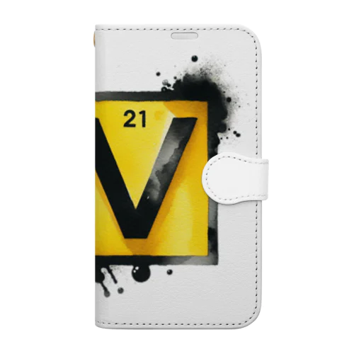 元素シリーズ　~バナジウム V~ Book-Style Smartphone Case