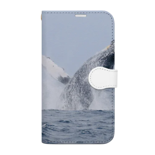 ザトウクジラ 手帳型スマホケース