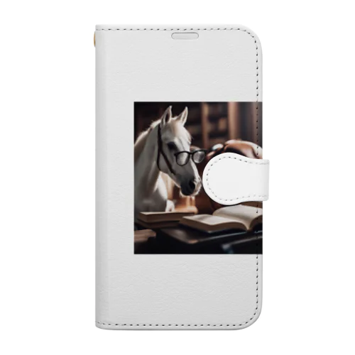 読書家の馬 Book-Style Smartphone Case