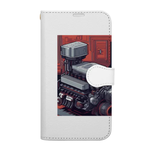 こっくりと唸るエンジンマウント Book-Style Smartphone Case