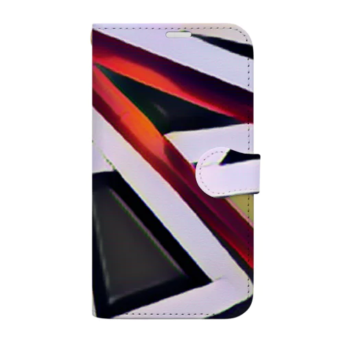 【Abstract Design】No title - BK🤭 手帳型スマホケース