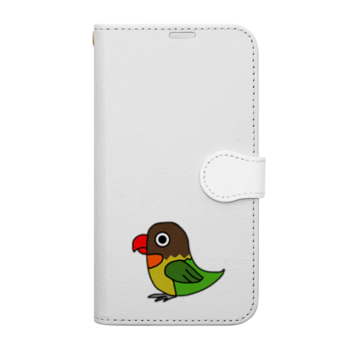 ボタンインコのゴンちゃん Book-Style Smartphone Case