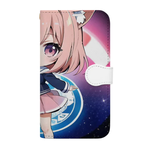 癒し効果のミニキャラ Book-Style Smartphone Case