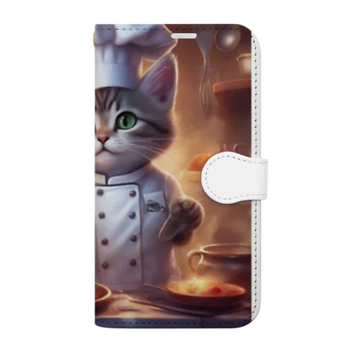 cooking猫 手帳型スマホケース